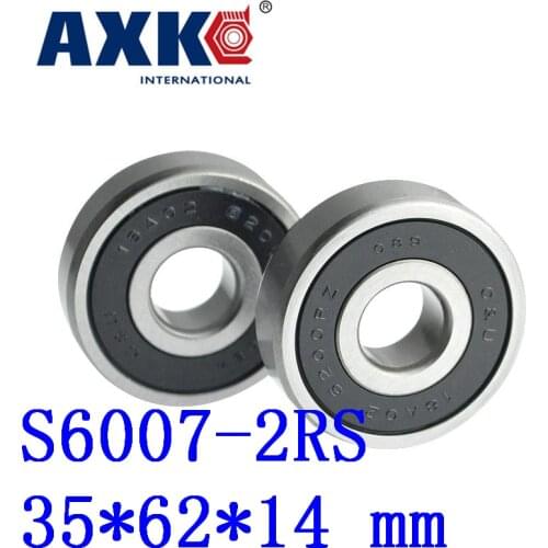 Thrust Bearing 2pcs Free Shipping Sus440c Environmental Corrosion Resistant Bearings (rubber Seal Cover) S6007-2rs 35*62*14 Mm