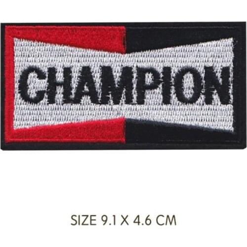 Champion Letters Iron On Embroidered Clothes Patches For Girl Woman Clothing Stickers Garment Wholesale