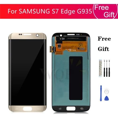 Burn Shadow LCD For SAMSUNG Galaxy S7 Edge LCD Display Touch Screen G935f LCD Digitizer Assembly G935 G935A Screen Replacement