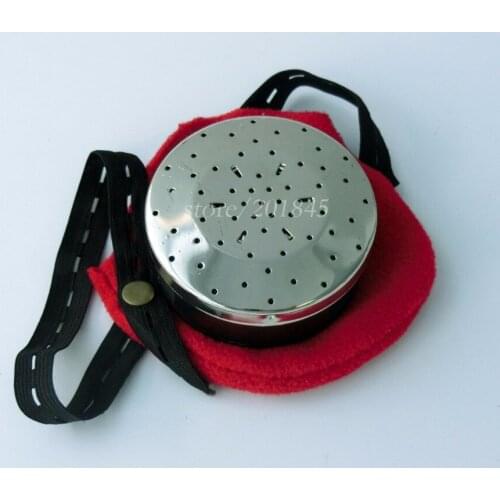 1Pcs Portable Pure Cupper Single Moxibustion Box Moxa Burner Pot Moxibustion Acupuncture Point Chart Moxi Combustion Container