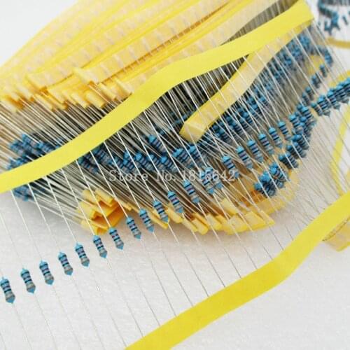 200PCS 1/4W 220K ohm resistor +/- 1% 1/4w 220KR ohm Metal Film Resistors / 0.25W Watt color ring resistance Carbon Film