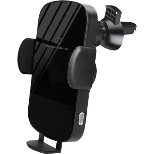 15W Fast Charge Smart Coil Sense Car Wireless Charger with Adjustable Air Vent Holder