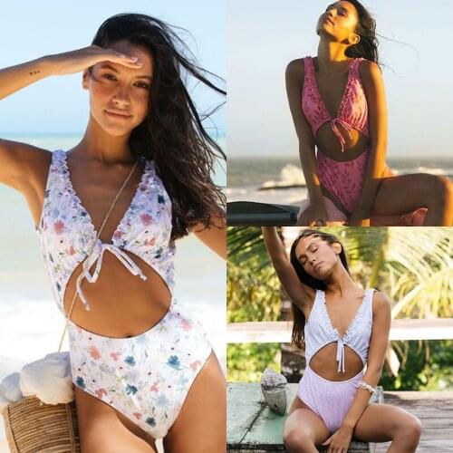 2021 Sexy New One-piece Swimsuit Hollow Bodysuit Women Swimwear Bodysuit Push Up Beach Female Summer Bathing Suit Female