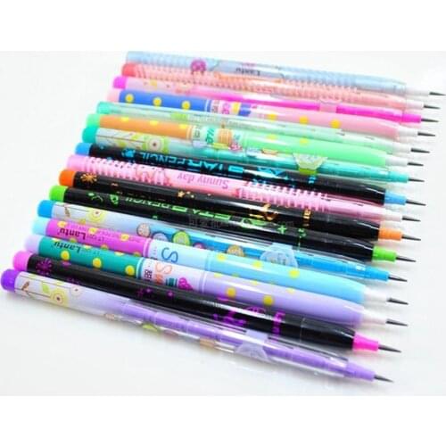 4pcs/set Colorful Non-sharpening Pencils Cute Stationery Pencil Plastic Pencil Student School Stationery material escolar