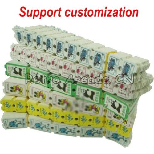 5000pcs/lot 50mm*30mm lottery tickets redemption long tickets for arcade video games machine
