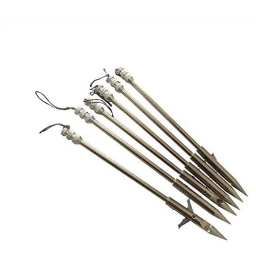 6PK Archery fishing arrow tips slingshot fishing arrow broadheads silver color 15.8mm length