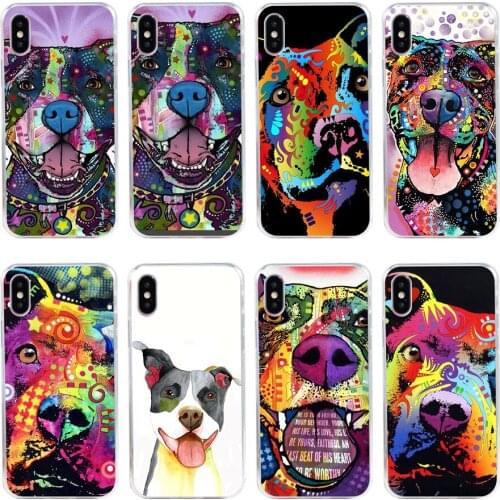 74H Pitbull Soft Silicone Tpu Cover phone Case for iphone 5 5s se X XR XS Max case