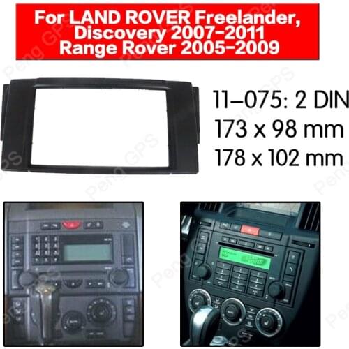 2 din Car Radio stereo Fitting Fascia installation facia dash kit For LAND ROVER Freelander Discovery Range Rover Sport frame