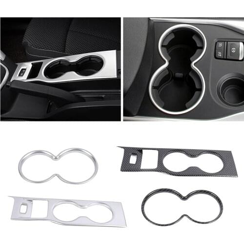 For Renault Kadjar 2015-2019 LHD Center Console Water Cup Holder Storage Box Frame Trim ABS Car Interior Modify Styling Refit