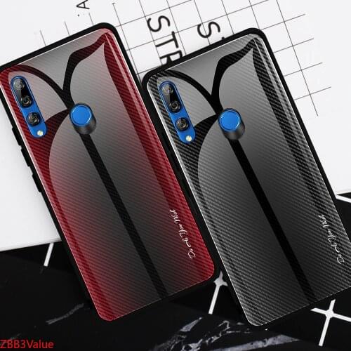 Gradient Tempered Glass Case For Huawei Honor 9X 8X 20 10 Lite Pro 10i 20i Color Back Cover Phone Cases Bumper Coque Capa