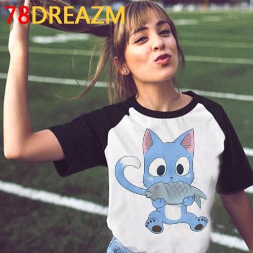 Fairy Tail t shirt female grunge casual plus size aesthetic graphic tees women t-shirt streetwear