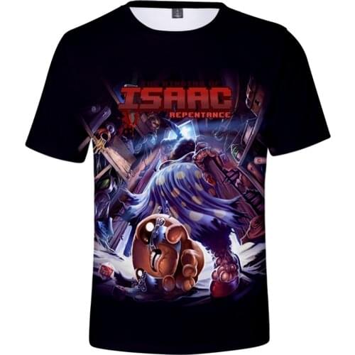 The Binding of Isaac 3D Spring Summer Preppy Style Men/Women Street Clothes T-shirt Hip hop Punk Style Youthful Retro Innovation