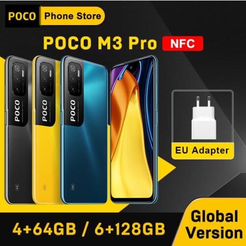 New Arrival Global Version POCO M3 Pro 5G 4GB 64GB/ 6GB 128GB NFC Dimensity 700 Octa Core 90Hz 6.5” 5000mAh 48MP TripleCamera