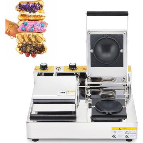 Commercial Ice Cream Donut Doughut Sandwich Machine Italian Brioche Bread Krapfen Warmer 220V 110V Milky Bun Ice Cream Maker