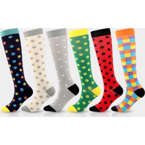Compression Socks for Women Men15-20 Mmhg Athletic Nylon Medical Nursing Stockings Sport Running Cycling Travels Socks
