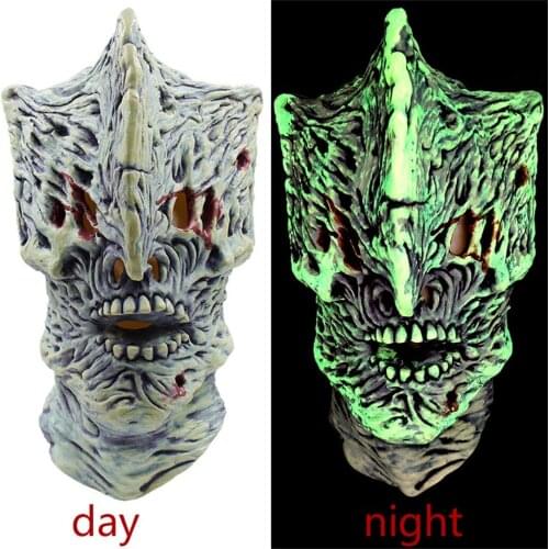 Halloween Mask Adult Scary Monster Luminous Mask Carnival Party Full Face Mask Mardi Gras Masc Oíche Shamhna Маска хэллоуина #D