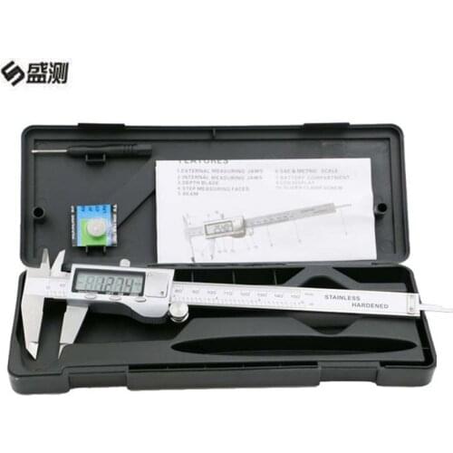 6 Inch 0-150mm Metal Digital Caliper Goniometers, metal measuring tools Industrial Calipers Measuring Tools Micrometer Guage1004