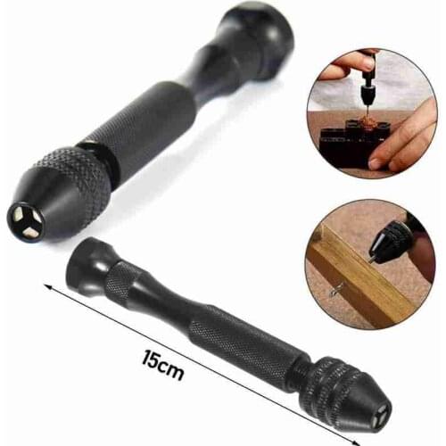 2pc 0.3-3.4mm Mini Hand Drill For for Model carving Jewelry Craft Hand Pin Hole Drill Jewelers Burs Drilling Reamer Chuck Clamp