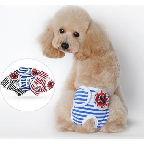 Washable Female Dog Shorts Panties Menstruation Underwear Briefs Jumpsuit Pet Physiological Pant Diaper Sanitary For Dog