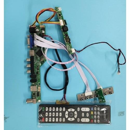 Kit for LP133WX2-TLG5 1280X800 USB LCD TV AV DIY CVBS 30pin VGA HDMI Panel monitor LED LVDS Controller board 13.3"