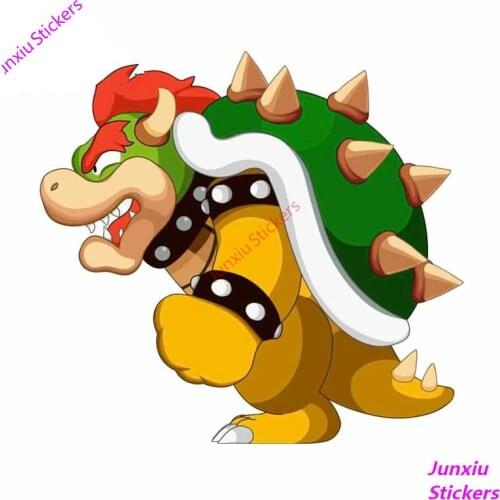 Super Mario Cartoon Car Stickers Bumper Window Laptop Wall Decal DIY Car Body Decals Sunscreen Decoration KK13*12cm