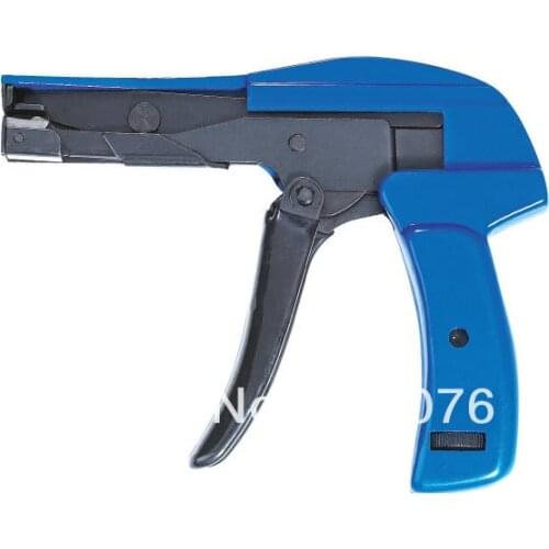 Nylon cable tie tools function fastenting and cutting cables and wires