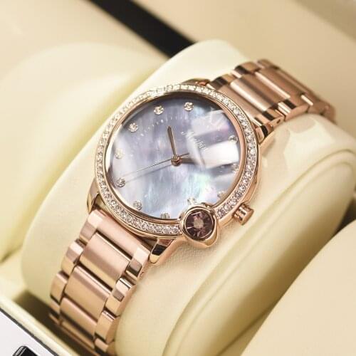 2020 New Fashion Elegant Graceful Shell Surface Waterproof Women 's Quartz Watch