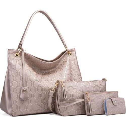 2021 New Tote Womens Bags Fashion Simple Shoulder Bag Ladies All-match Diagonal Bag Large Capacity Four-piece Female Bag Handbag