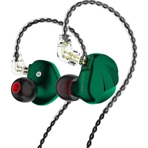 HiFi Wired Studio Earphones Dynamic Six Balanced Armature Drivers High Resolution Monitor Headphones with Microphones