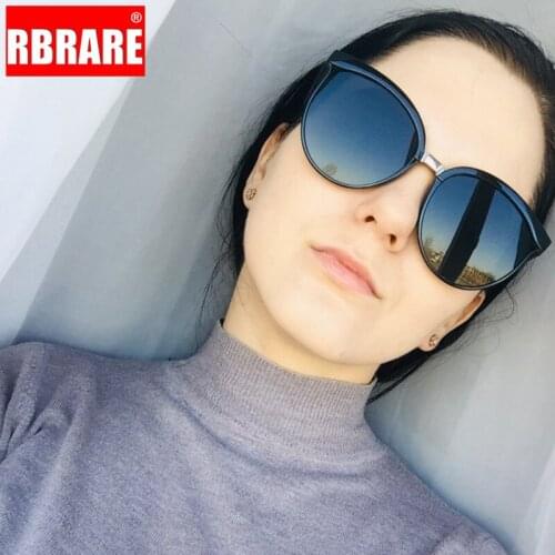 RBRARE 2021 Classic Simple Cat Eye Sunglasses Women Luxury Brand Sun Glasses Retro Light Weight Plastic Lunette De Soleil Femme