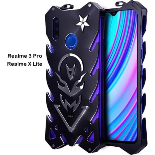 Zimon Luxury New Thor Heavy Duty Armor Metal Aluminum Phone Case For Oppo Realme X50 X2 3 Q Pro/realme V5 X Lite Case