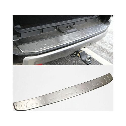Steel Outer Rear Bumper Protector Sill Plate Cover For Toyota 4Runner 2014-2019