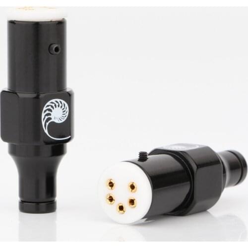 1Pcs Hifi Cardas vinyl LP phono five-pin 5-pins plug seat Female DIN for AMP Audio Tonearm line Tonearm line Signal cable