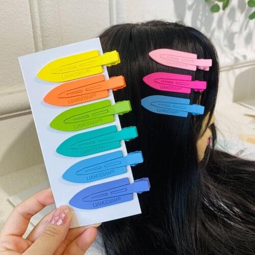 4 Pcs/Set Women Girls Colors Alloy Ornament Hair Clips Lady Lovely No Trace Barrettes Hairpins Female Fashion Hair Accessories