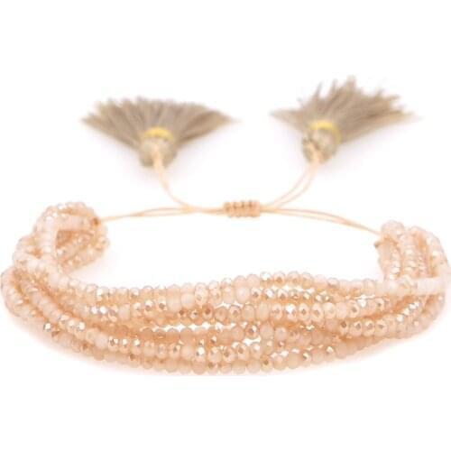 Go2boho Multilayer Bracelets For Women Jewelry Tassel Crystal Beaded Pulsera Femme Friendship Gift For Miyuki Bracelet Jewellery