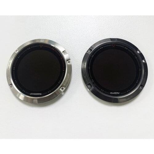 Original LCD Screen For GARMIN Fenix 5 LCD Screen Assembly Display With Frame Silver with Granite Slate Gray Replacement Repair