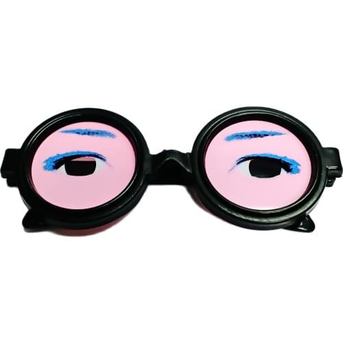 1-2Piece NORMAL EYES Goofy Black Frame Thick Glasses Funny Toys Party Favour Pinata Favor Joke Game Birthday Filler Loot Bag Gag