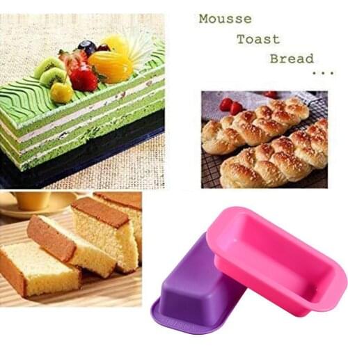 1 Pcs Silicone Small Bakeware Christmas Cake Mold Toast mold Mold Bread Tool Color Random Baking Pastry D8Y4