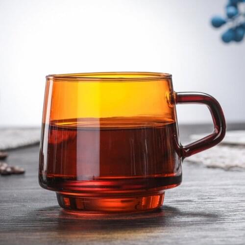 1PC Colorful Coffee Mug High Borosilicate Glass Coffee Cup Tumbler caneca tazas Tea Juice Milk Water Mug Heat Resistant