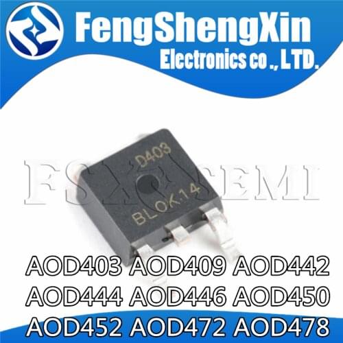 10PCS AOD478 SOT252 D478 TO-252 SMD MOSFET transistor