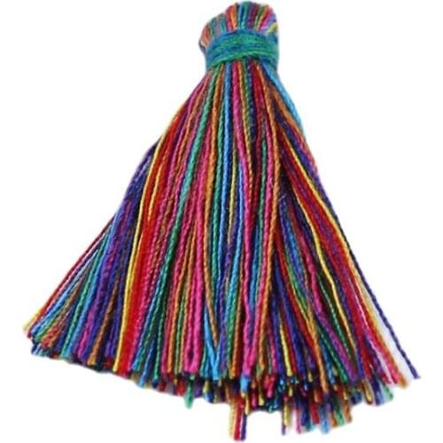 10pcs Colorful Tassel for DIY Earring Making Stud/Drop Earrings Handwork Jewelry Findings Bow-knot Hair Accessories for Women