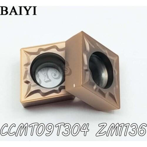 10PCS CCMT09T304 ZM1136 CCMT32.51 External carbide inserts lathe cutter tools Internal turning tools CNC tools Blades boring