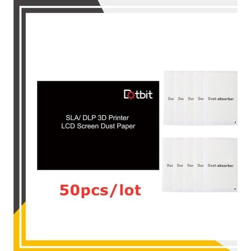 50pcs/lot SLA DLP 3D Printer Parts LCD Screen Removal Dust Absorber Paper Sticker For Clean-Up FEP Film Resin Tank