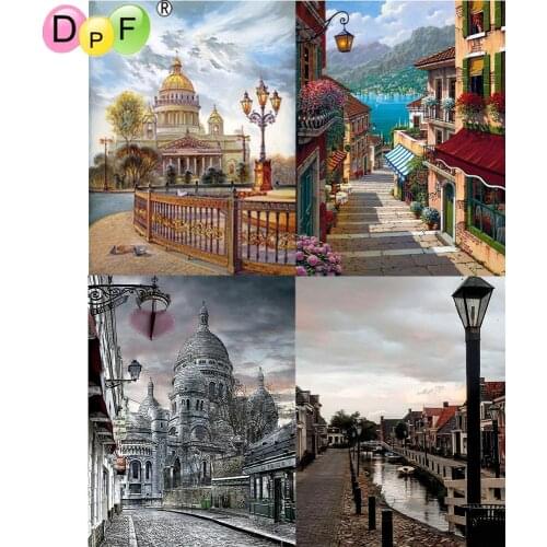 5D DIY Diamond Painting street round/square Cross Stitch Diamond Embroidery kits Diamond Mosaic home Decorative drill