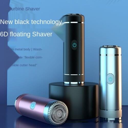 6D Portable Rechargeable Floating Shaver Car Traveling Mini Electric Shaver 2021 New