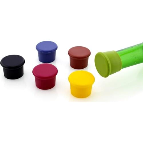 8PCS/set Multi-color wine bottle caps, beer bottle caps, Keep fresh,leak-proof, Eco-friendly caps, silicone wine stoppers