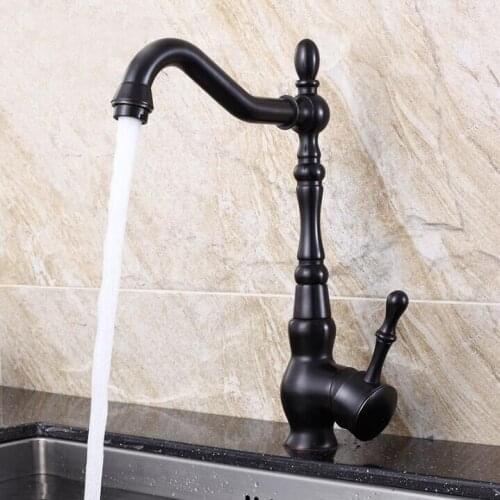 Free Shipping kitchen faucet black 360 degree swivel kitchen sink Faucet Mixer kitchen vanity faucet luxury water tap