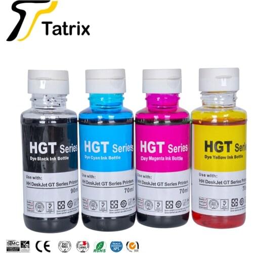 New Inkjet GT51 GT52 Transfer Ink For HP Printers Refillable Ink Cartridge For HP DeskJet GT 5810/5820/5822 Printer