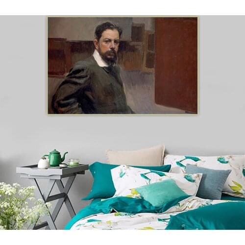Citon Joaquin Sorolla《Self-Portrait,1909》Canvas Art Oil Painting Artwork Poster Picture Backdrop Wall Decor Home Decoration