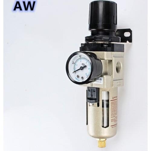 AW 3 points interface normal and automatic drain air filter valve trap pressure gauge compressor pressure reducing valve